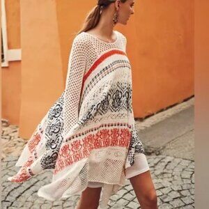 NWT RARE Anthropologie Sleeping on Snow Risen Sun Crochet Sweater Dress Size XS